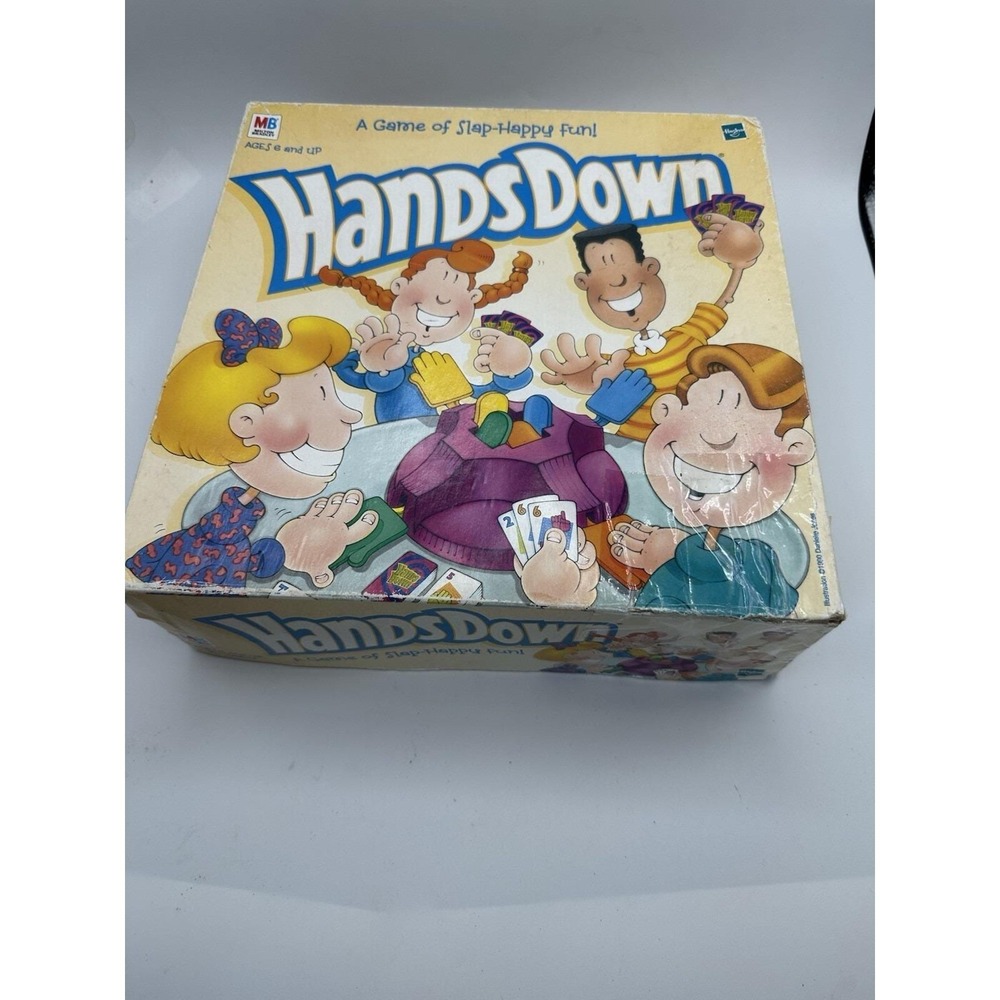 1999 Hands Down Family Board Game by Milton Bradley Hasbro Vintage